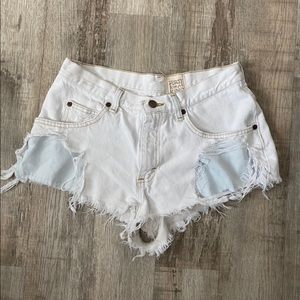 LF Furst Of A Kind Light Wash Denim Shorts